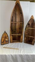 Two Boat Shelves & Birdhouse