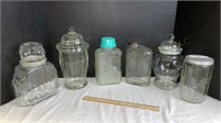 Lot of Lidded Jars