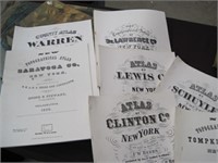 9 reprints of NYS County Atlas`s