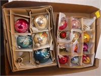 2 Packages of Xmas Glass Ornament Balls