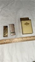 Vintage Cigarette Case & Two Lighters