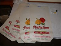 Group of  6 "New" Caledonia Perfection Flour Bags