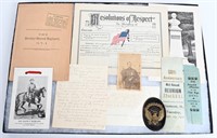 CIVIL WAR ID'ED GROUPING OF 72ND OVI OFFICER
