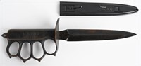 WWI US M1918 TRENCH KNIFE, LF&C W/ SCABBARD WW1