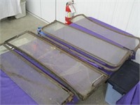 4 vintage car wind shield/ windows 39" to 44"