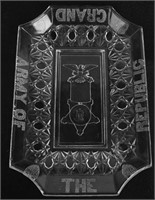 GRAND ARMY OF THE REPUBLIC GLASS SERVING TRAY