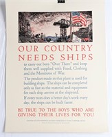 WWI TO EVERYONE IN THIS PLANT NAVY SHIPYARD POSTER