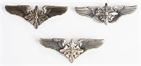 WWII US ARMY AIR CORPS FLIGHT ENGINEER WINGS LOT 3