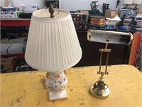 DESK AND TABLE LAMP