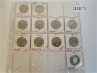 11 Proof-Like Kennedy Half Dollars 1971-1978