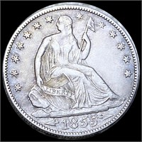 1855-O Seated Half Dollar NEARLY UNCIRCULATED