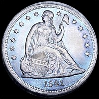 1841 Seated Liberty Dollar NEARLY UNCIRCULATED