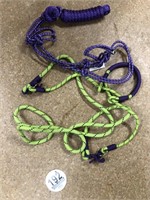 Tag #192 Rope halter, side pull hackamore & reins