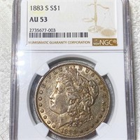 1883-S Morgan Silver Dollar NGC - AU53