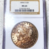1898-O Morgan Silver Dollar NGC - MS64