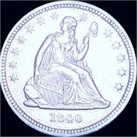 1840 Seated Liberty Quarter CLOSELY UNCIRCULATED