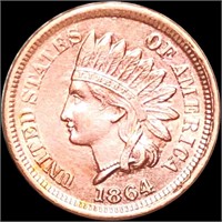 1864 "With L" Indian Head Penny CLOSELY UNC