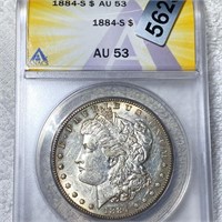 1884-S Morgan Silver Dollar ANACS - AU53