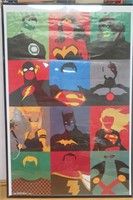 Super Heros Faceless  Framed Poster24 x36