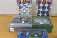 5 Boxes of Blue Christmas Ornaments