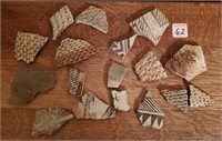 Native American pottery shards