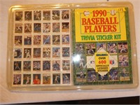 1990 Baseball Trivia Sticker Kit