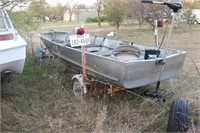 14' Aluminum Boat with Trailer