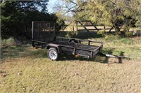 Flat Trailer with Loading Ramp