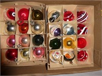 2 packages of Vintage Xmas Ball Ornaments
