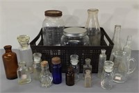 Assorted Small Jars & Bottles, etc