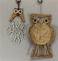 Owl Wind Chime & Woven Owl