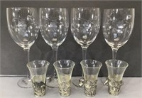 Goblets & Aperitif Glasses -Engraved Grapes