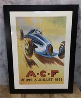 Very Large Grand Prix Racing Print -Retro 1938