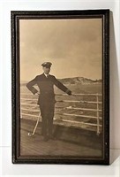 Black & White Captain Photo in Frame