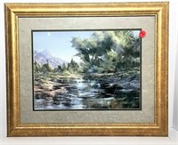 Waterscape Framed Print Signed by Artist