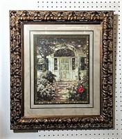 Garden Print in Ornate Frame