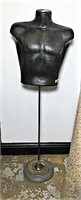 Male Bust Mannequin on Metal Stand
