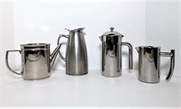 Frieling, Hormel & Unmarked Stainless Pitchers