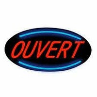 ROYAL SOVEREIGN OVAL LED OUVERT SIGN