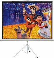 PRELESMITH 100 INCH PROJECTOR SCREEN WITH TRIPOD