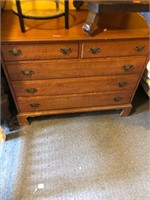 Antique Solid Wood 2 Over 3 Dresser