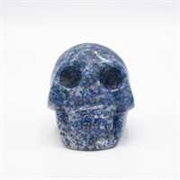 Natural Blue Lapis Lazuli Hand Carved Skull