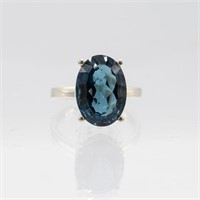 Beautiful 5ct London Blue Topaz Ring