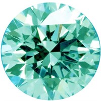 Lab Created 3.25ct Mint Green VVS1 Diamond Solitai