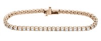 14KT Rose Gold 5.00ctw Diamond Tennis Bracelet