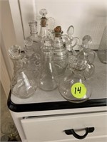 MISCELLANEOUS VINEGAR JARS