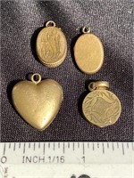 Four Victorian picture Lockets
