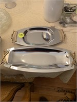 TWO SERVING PLATTERS