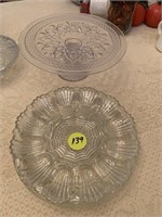 EGG PLATE AND CAKE STAND