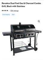 Revo ace dual fuel gas & charcoal grill
